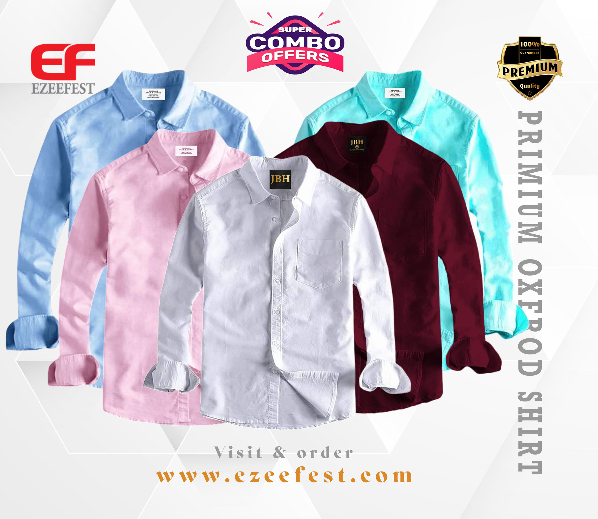 Men's Full Sleeve Oxford Cotton Shirt